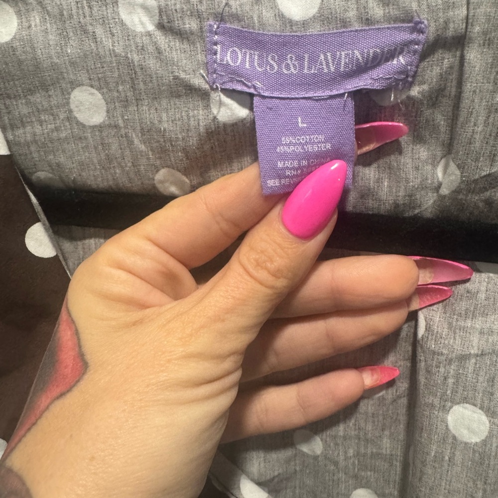 Lotus & Lavender Brown Polka Dot Ruffle Blouse - Picture 4 of 7